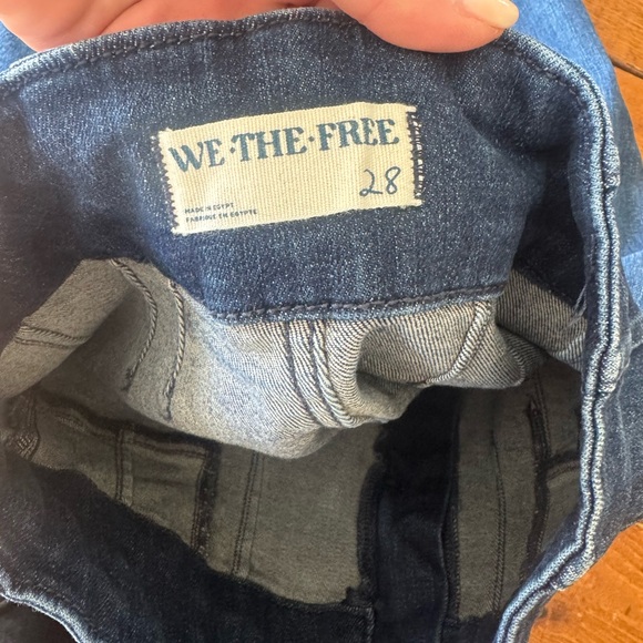 Jayden Free People We Dark Blue Flare bell bottom  Jeans - Picture 3 of 4